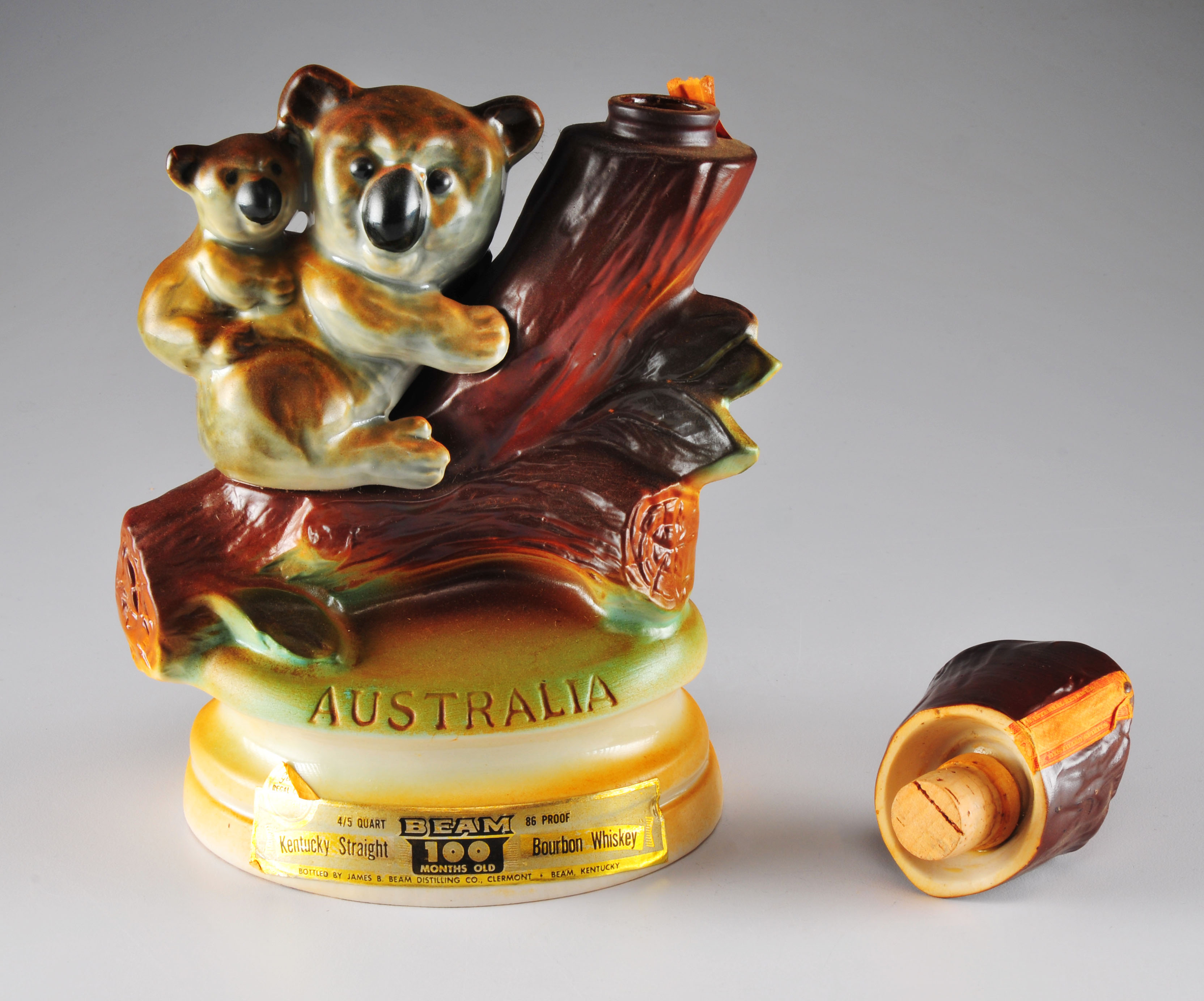 Vintage Jim Beam "Australia" liquor bottle