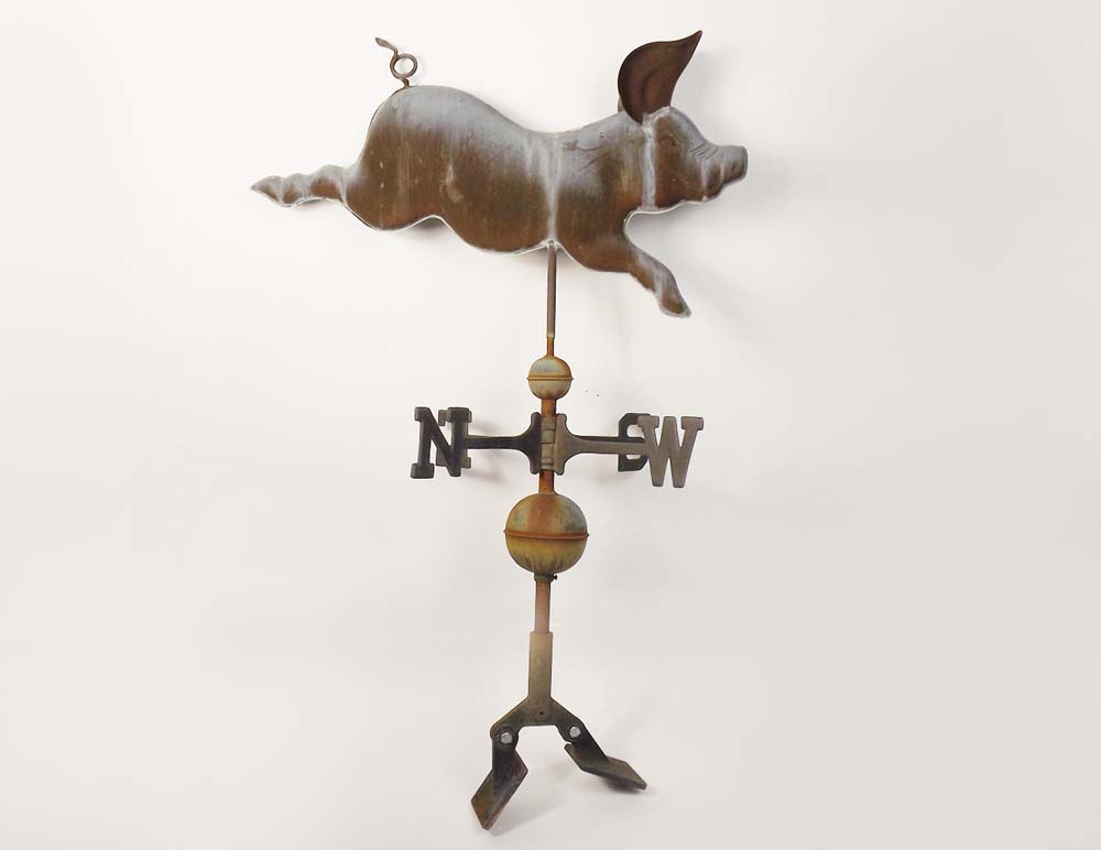 Copper Pig Weathervane