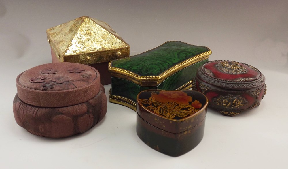 Group of Vintage Trinket Boxes