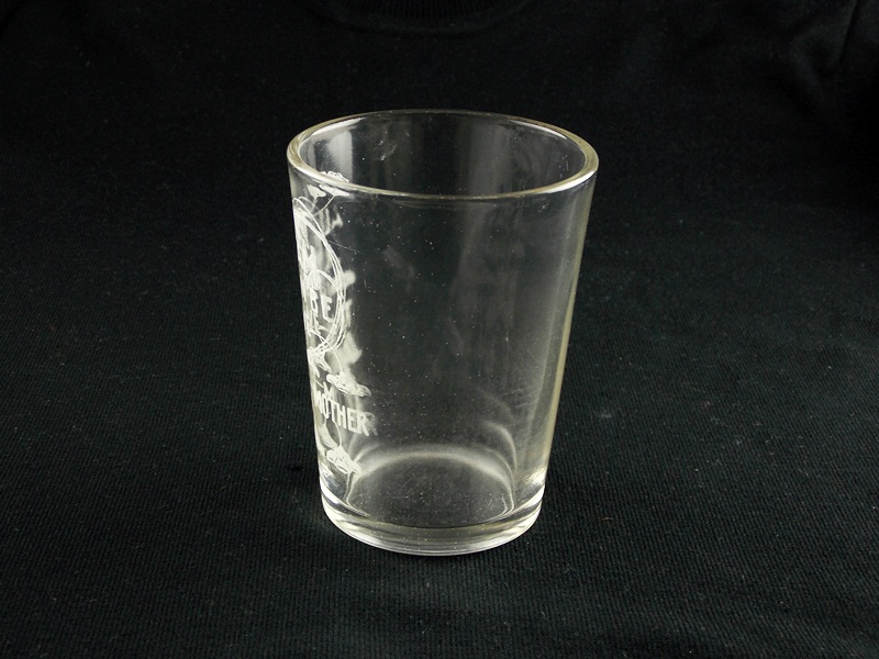 Vintage glass with sweet sentiment