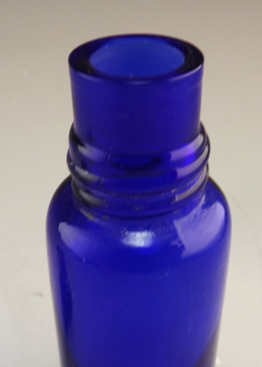 Vintage Cobalt Blue Perfume Bottle