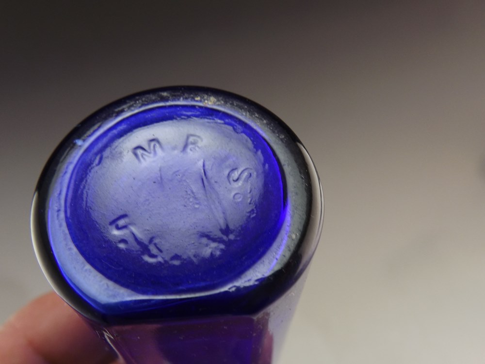 Vintage Cobalt Blue Perfume Bottle