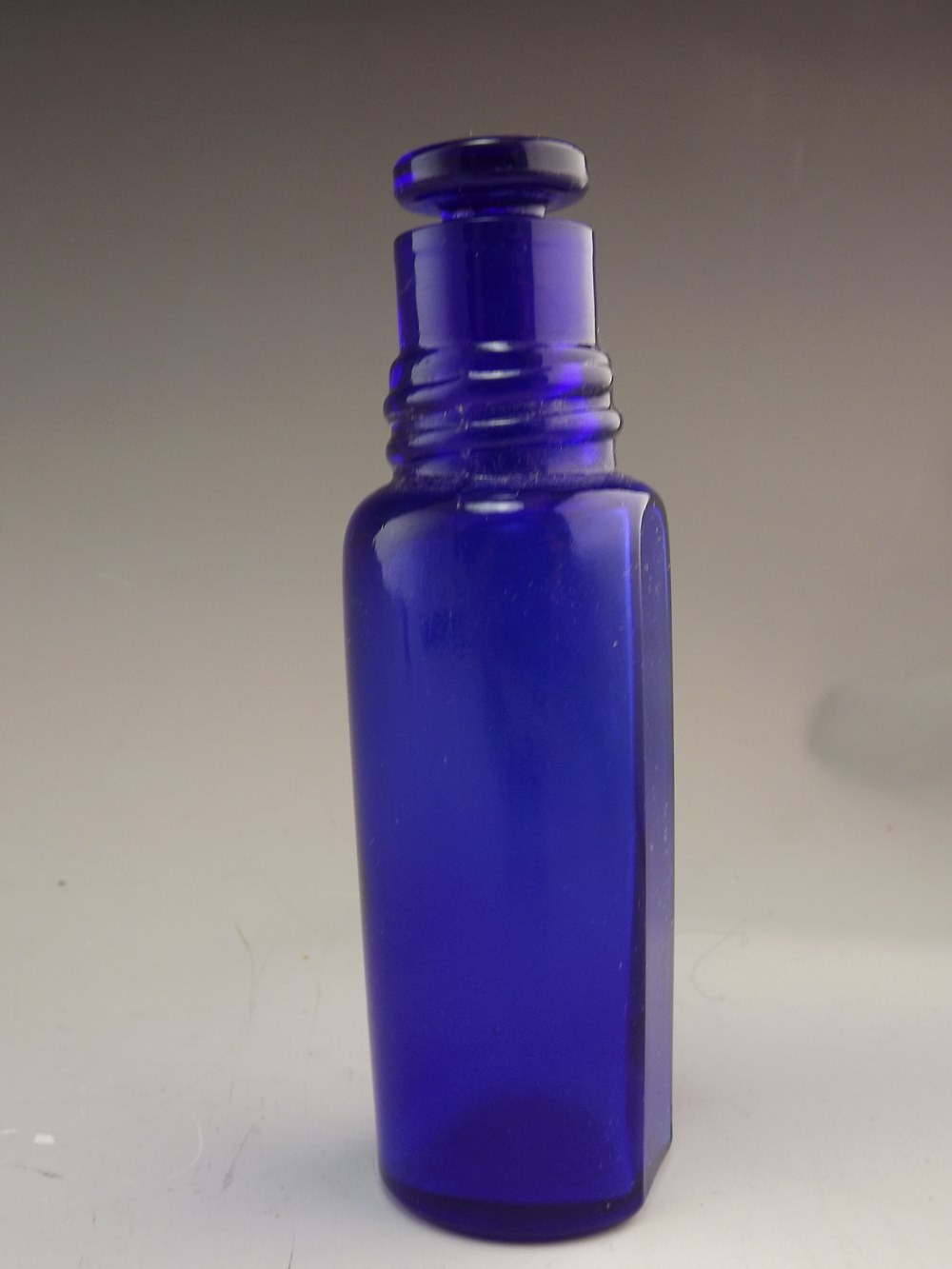 Vintage Cobalt Blue Perfume Bottle