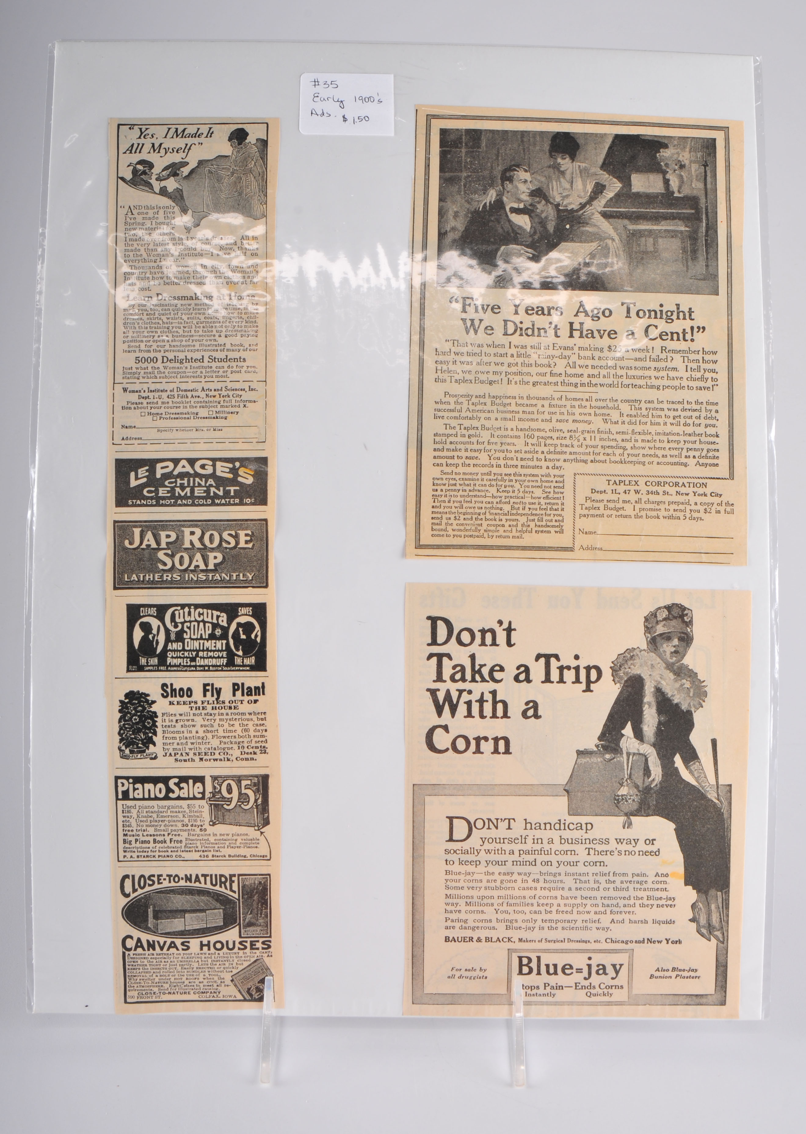 Vintage advertisement for cleaning and household products