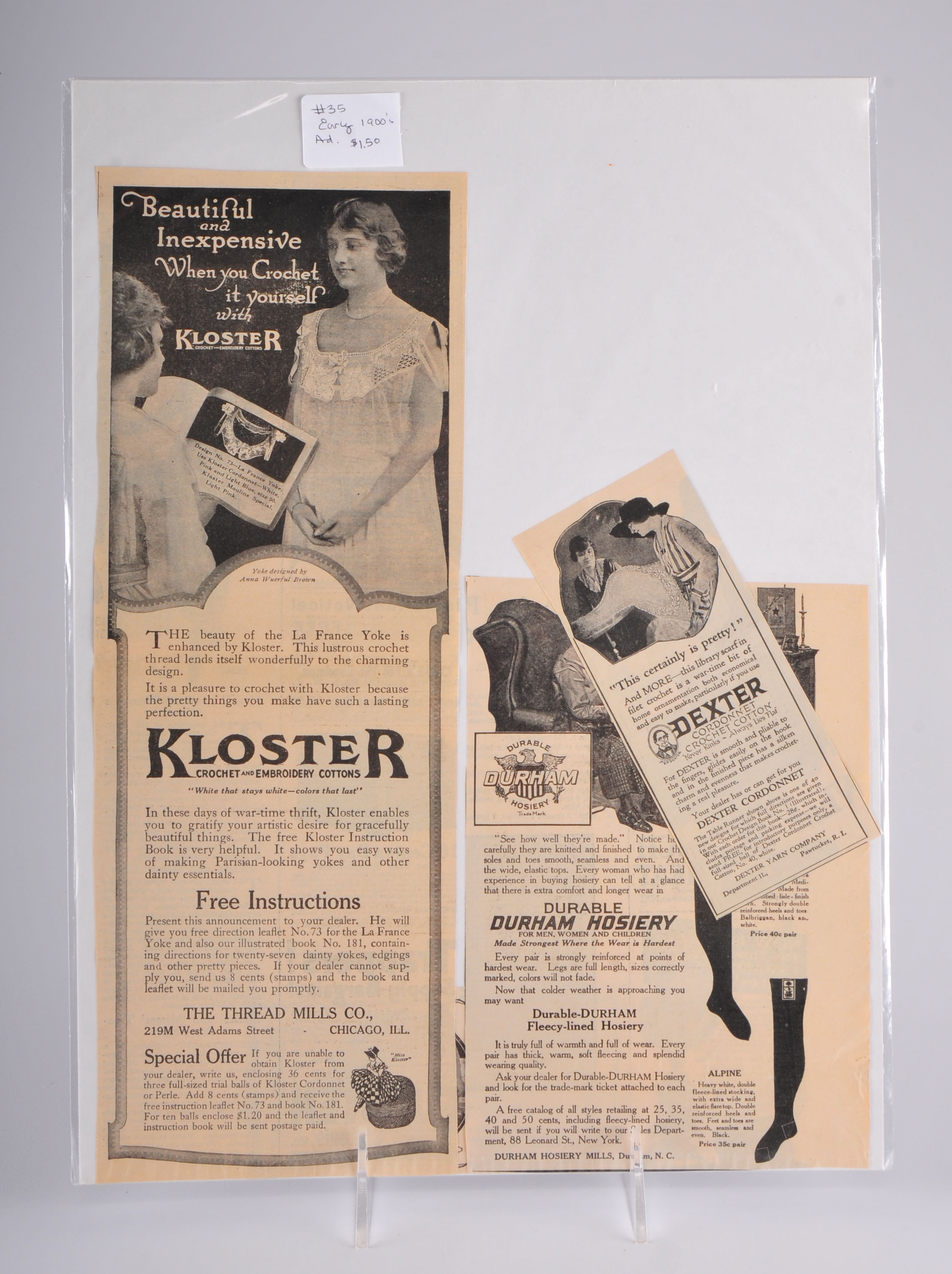 Vintage advertisement for cleaning and household products