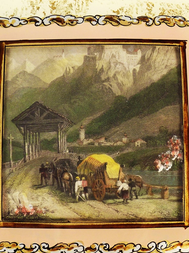 Vintage Sungott Hand Tinted Engravings