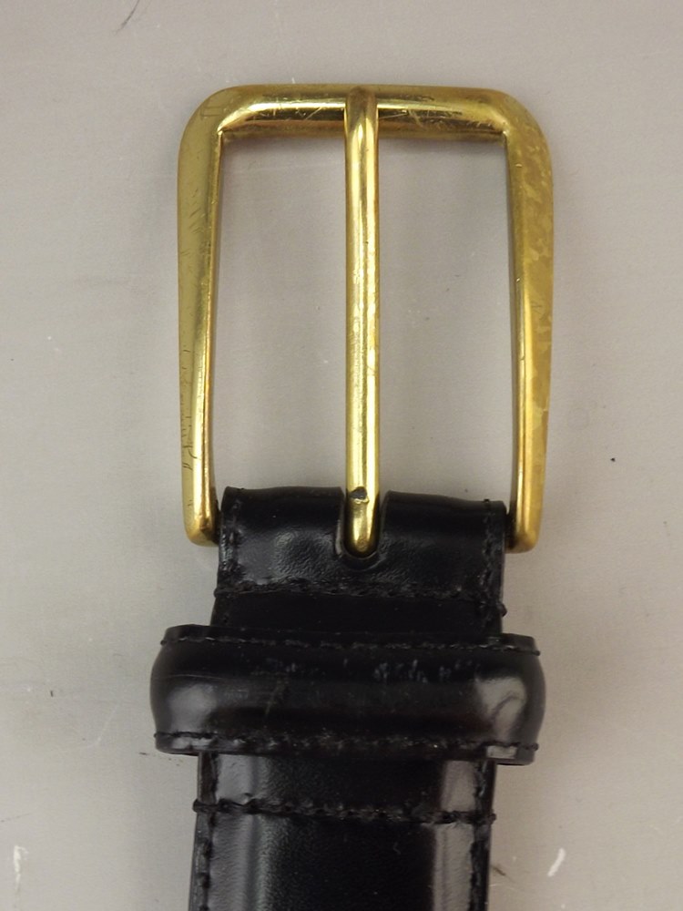 Group of Leather Belts and Vintage Drawstring Bag