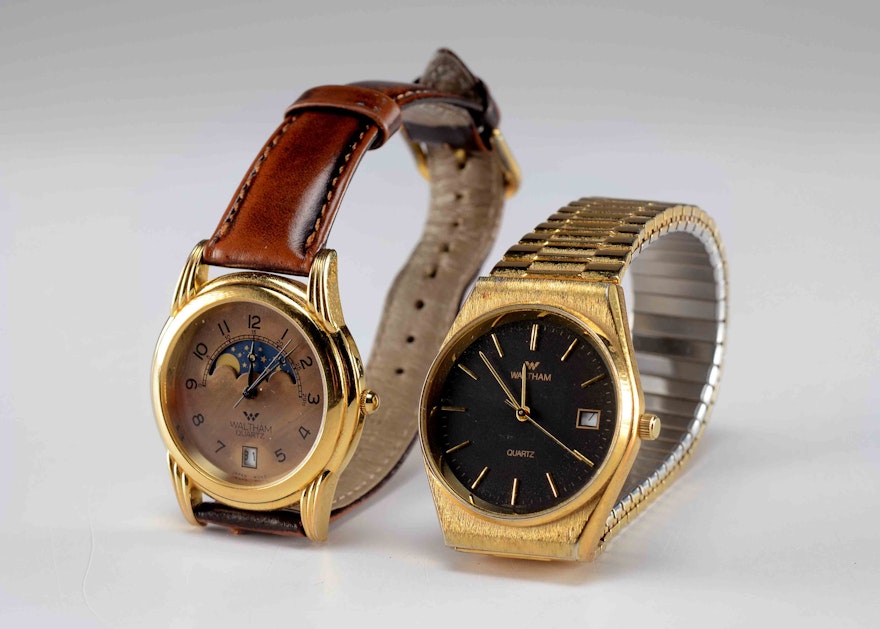 Pair of Waltham Quartz Watches 