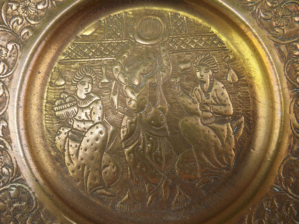 Vintage  Embossed Copper Plates