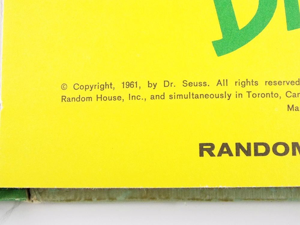 Dr. Seuss "The Sneetches and Other Stories" first edition, 1961