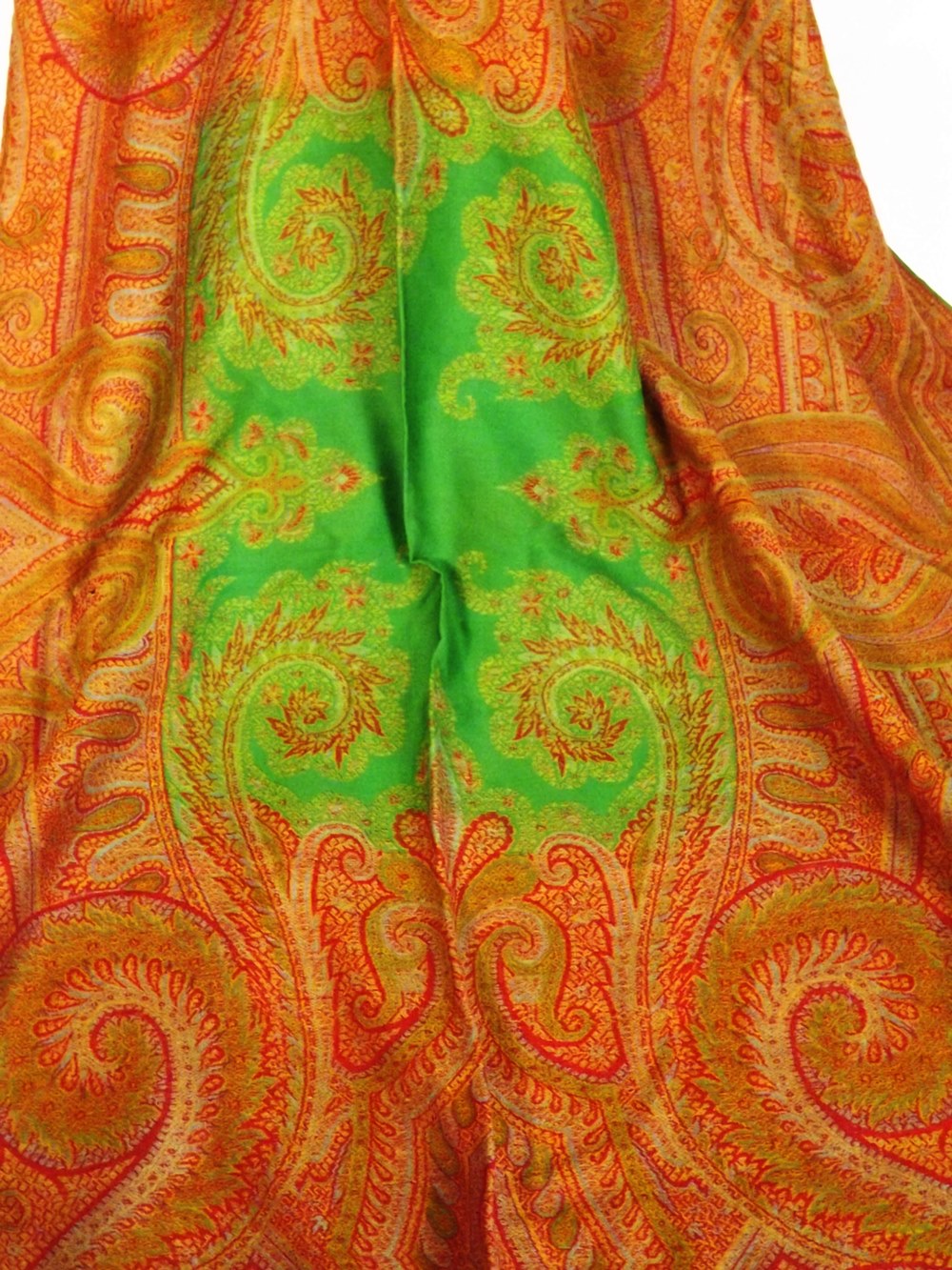 Victorian Wool Challis Shawl