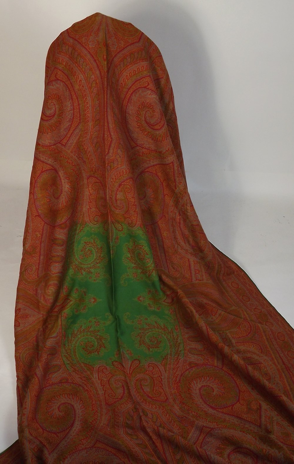 Victorian Wool Challis Shawl