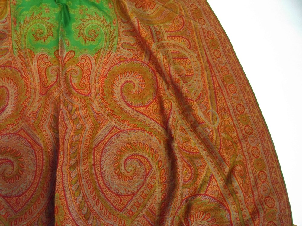 Victorian Wool Challis Shawl