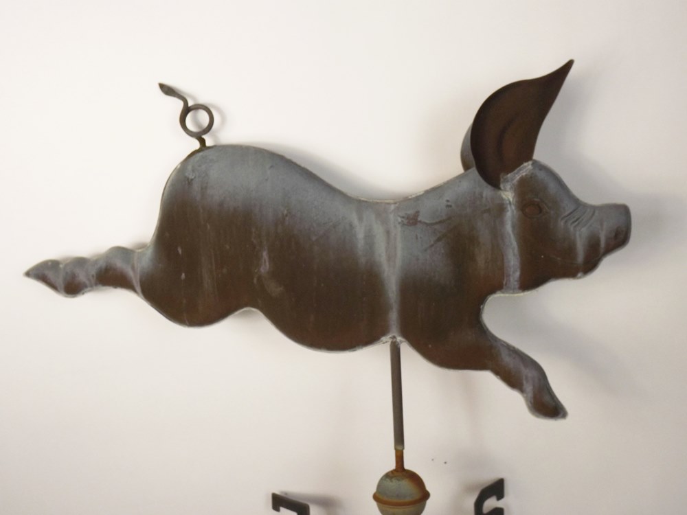 Copper Pig Weathervane