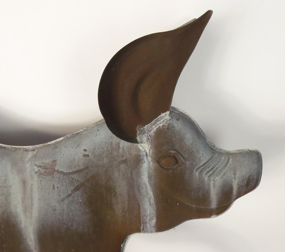Copper Pig Weathervane