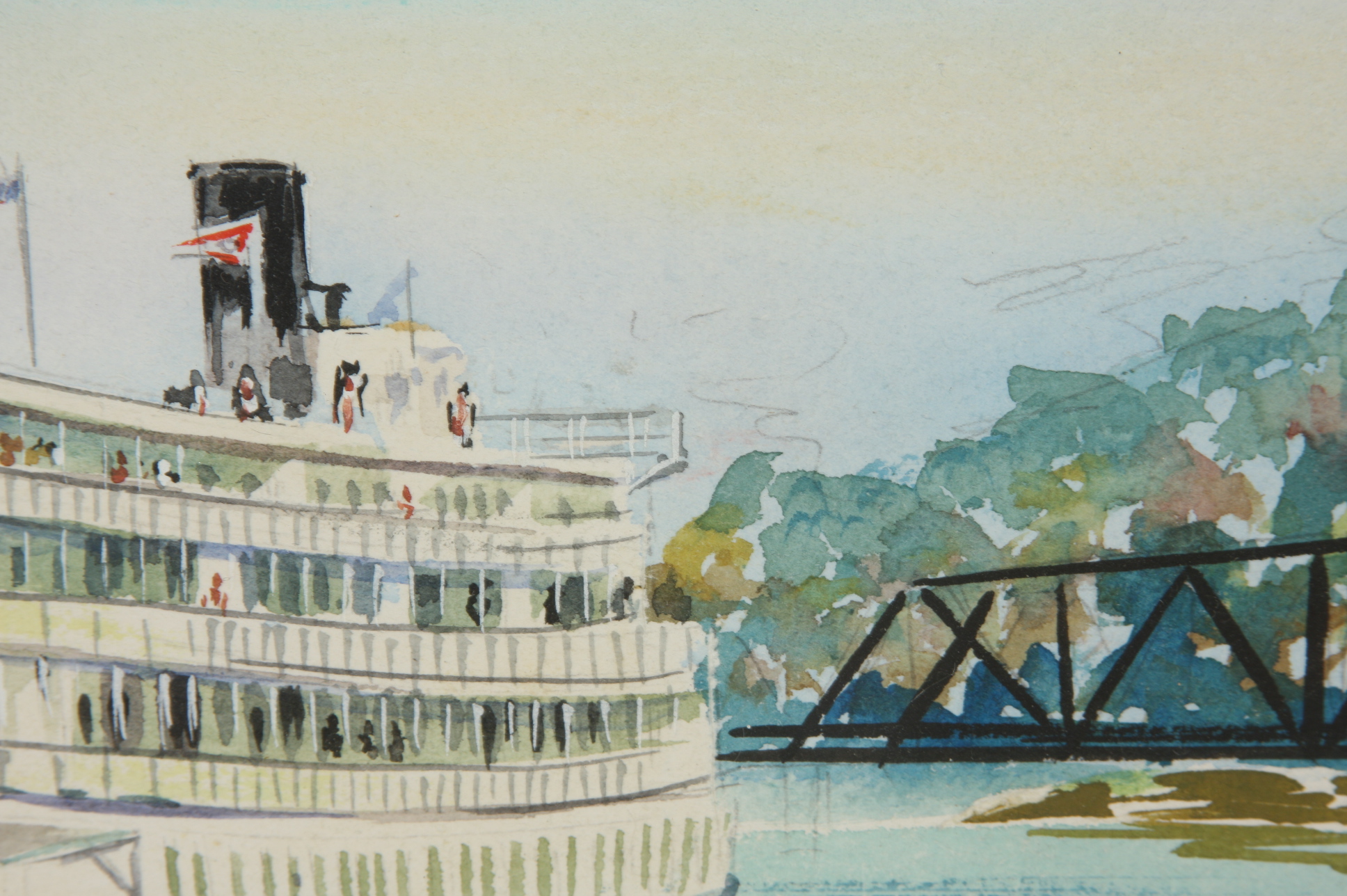 artist  Jack Loney, original watercolor