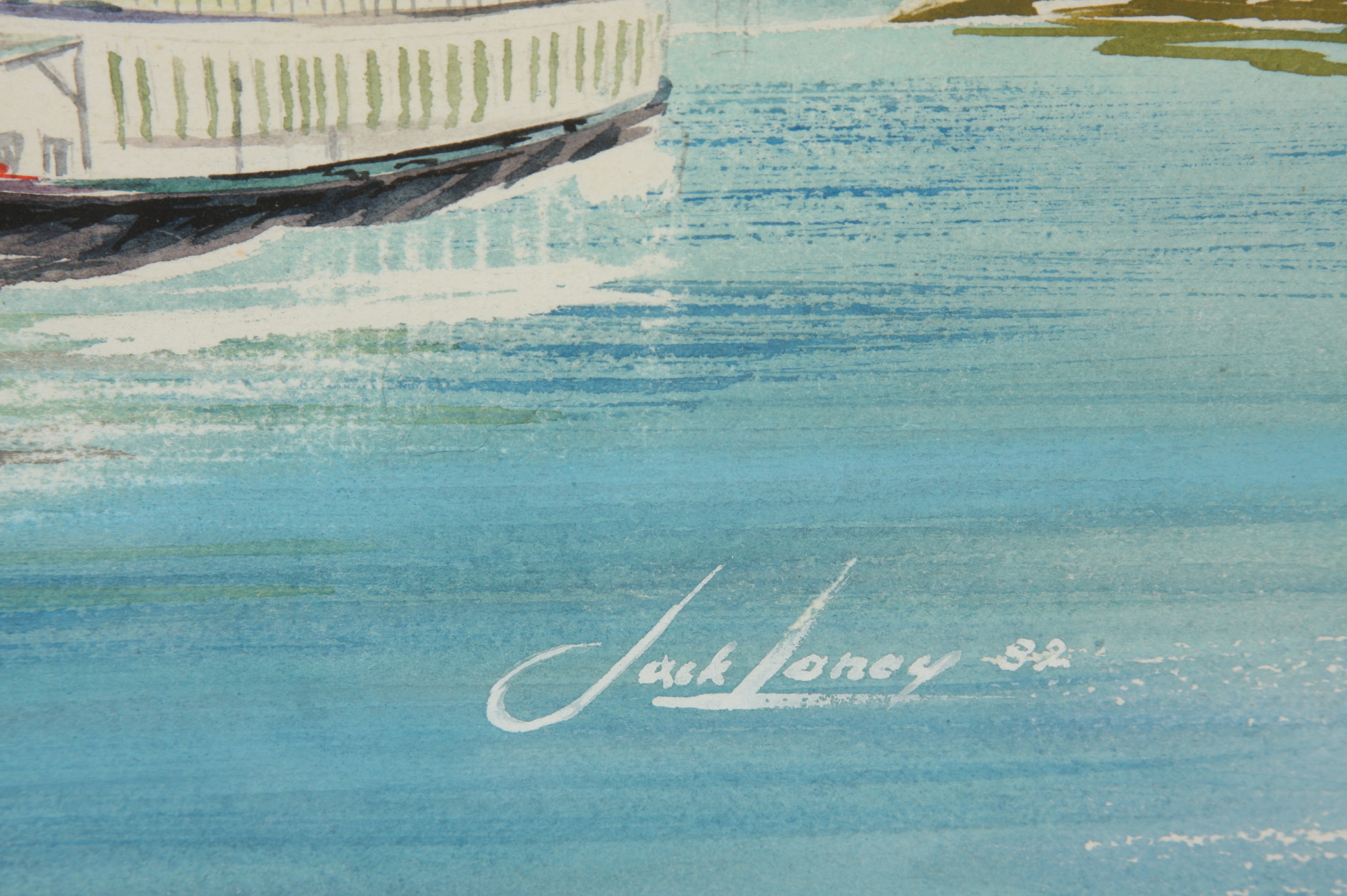 artist  Jack Loney, original watercolor