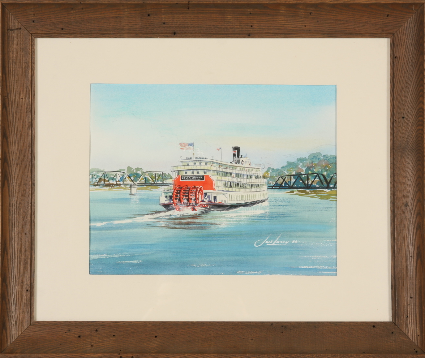 artist  Jack Loney, original watercolor