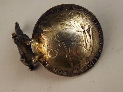 Vintage Peruvian Coin Silver Salt Dishes and Spoons