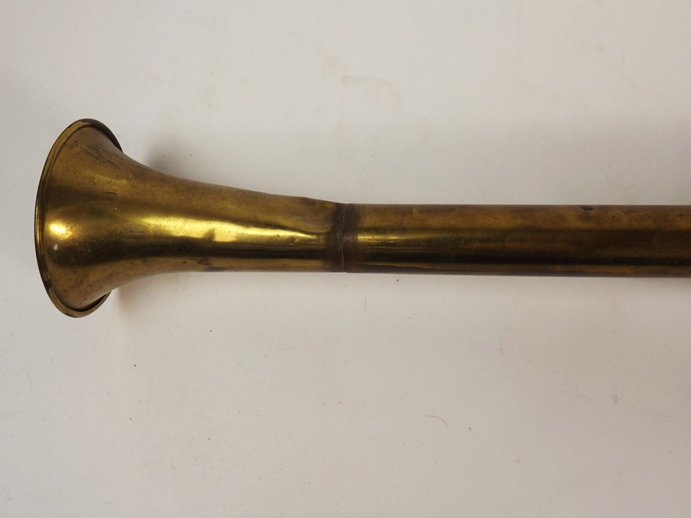 Boar Head Brass and Wood Decorative Gun