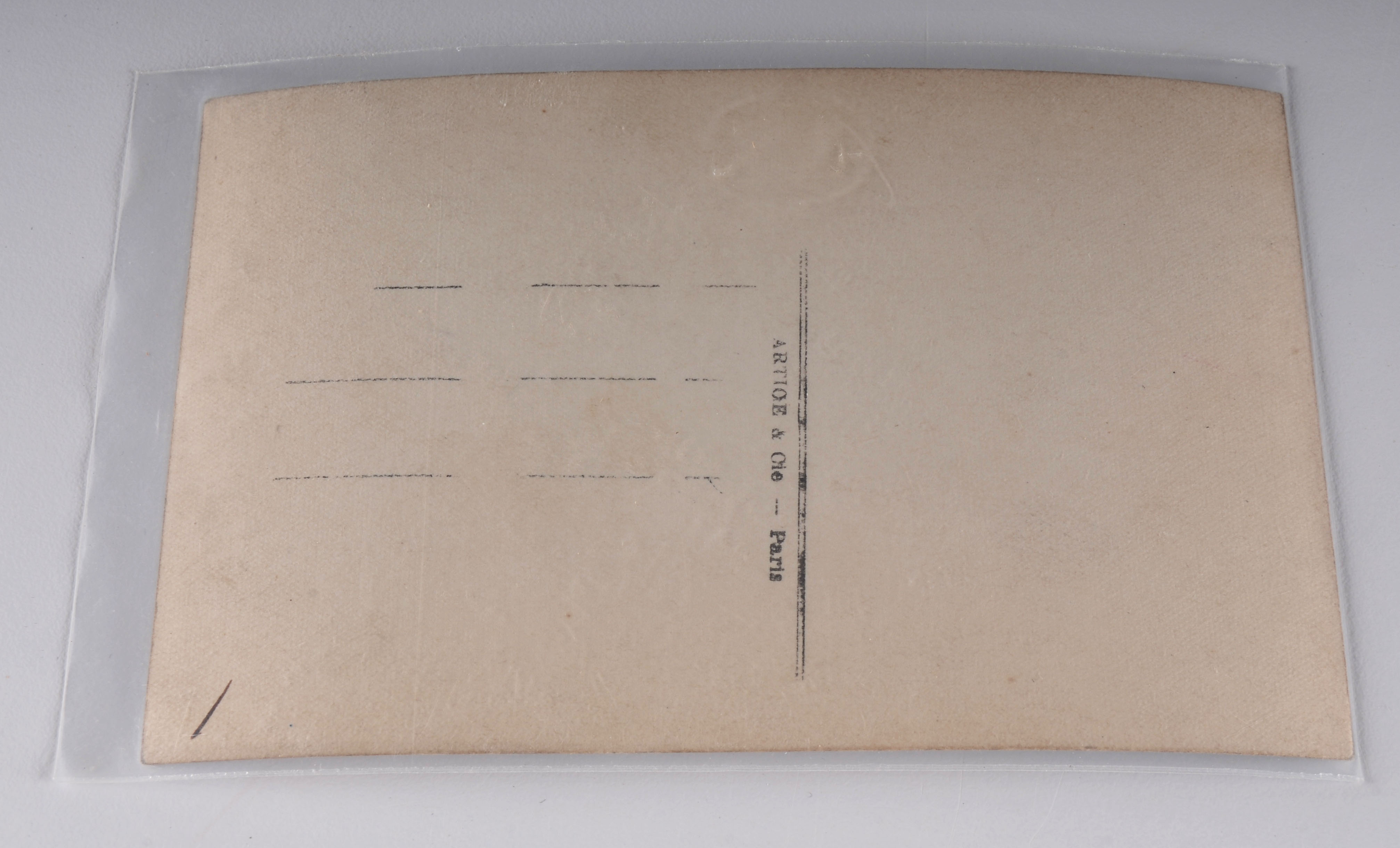 9 vintage sepia toned and hand colored Parisian "L'Amour" postcards 