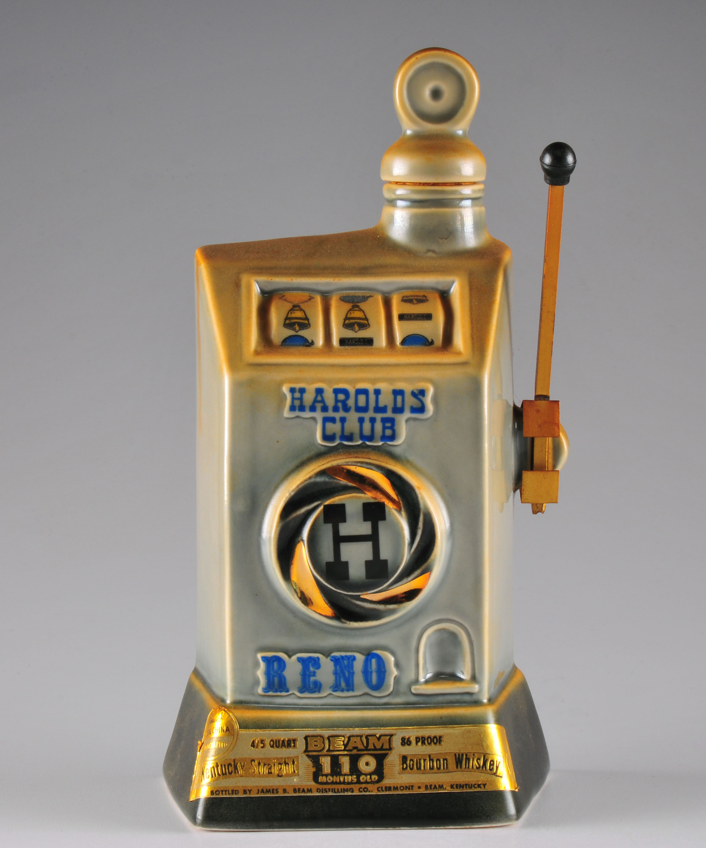 Jim Beam "Harold's Club" liquor bottle