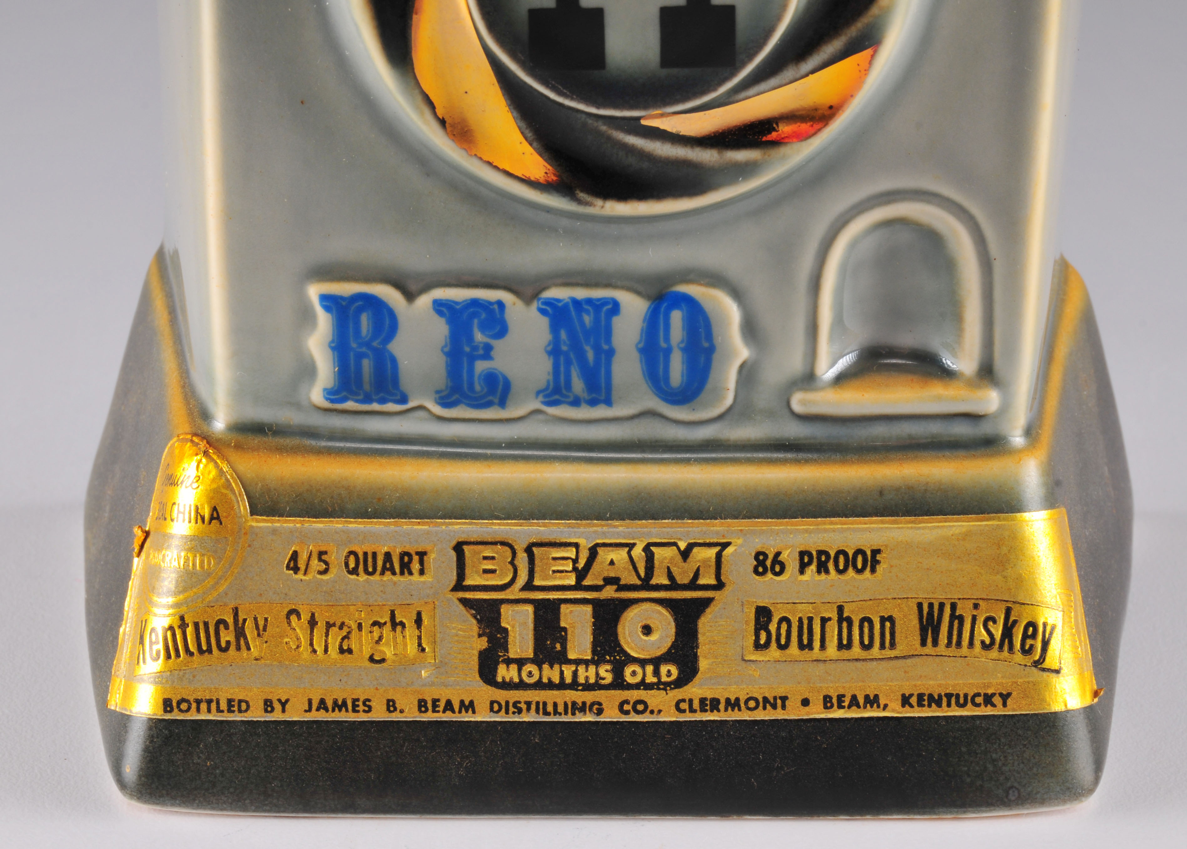 Jim Beam "Harold's Club" liquor bottle