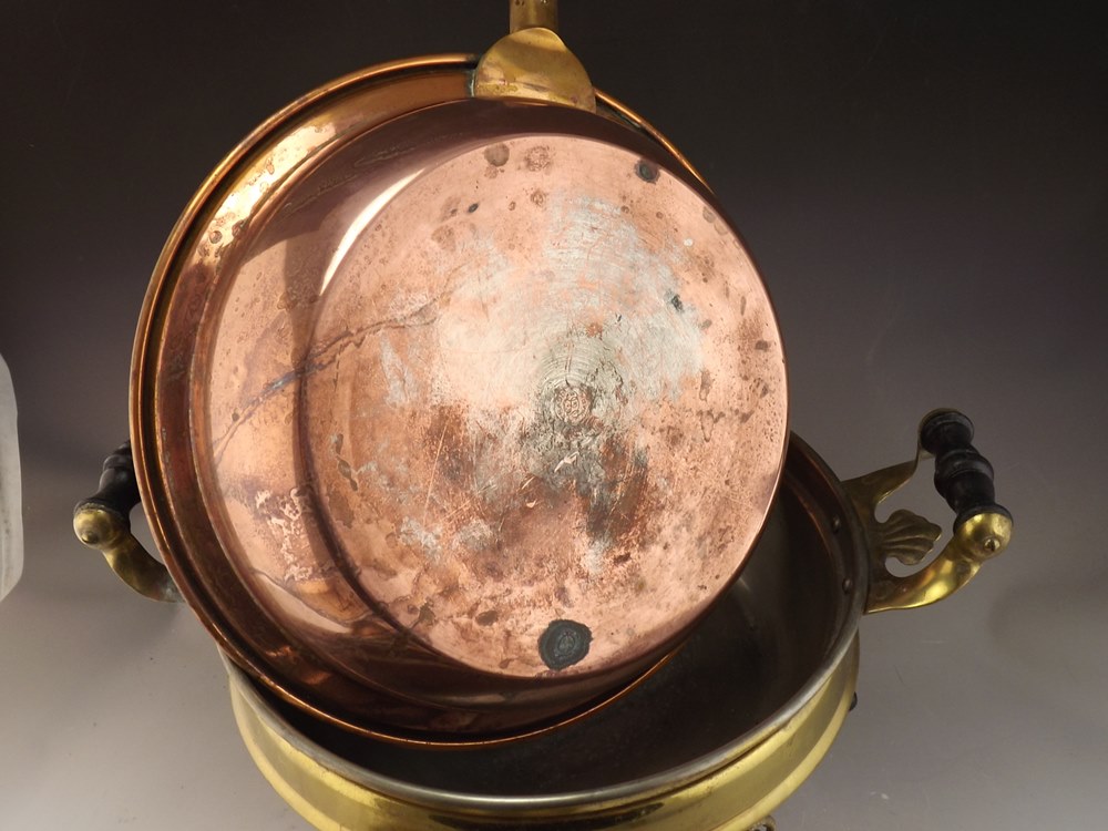 Fitz and Floyd Pots de Creme Set, Couroc Trays, Brass Fondue Pot