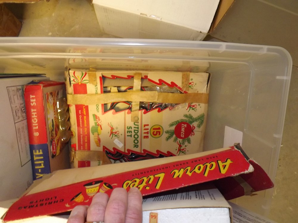 Collection of Vintage and Modern Christmas Lights