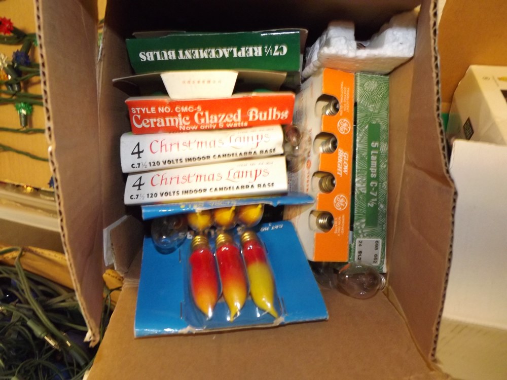 Collection of Vintage and Modern Christmas Lights