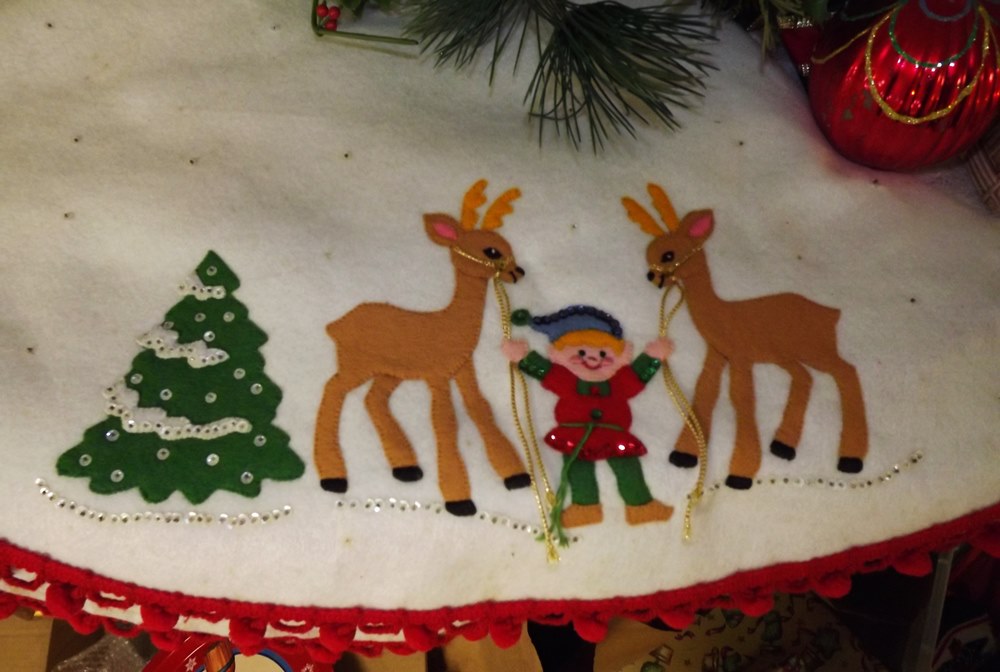 Collection of Retro Christmas Candles and Decorations