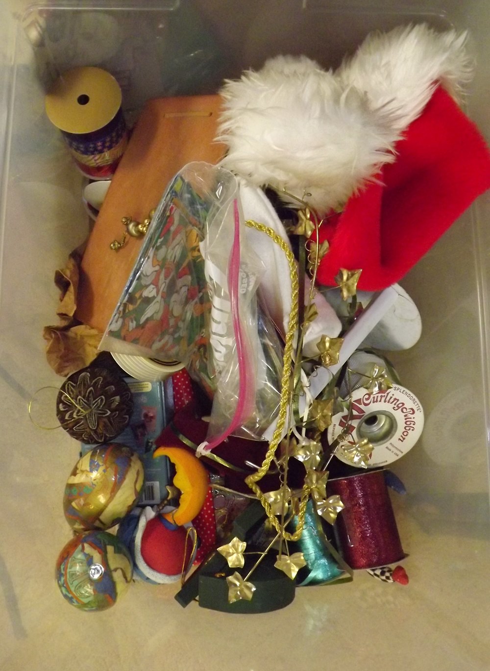 Collection of Retro Christmas Candles and Decorations