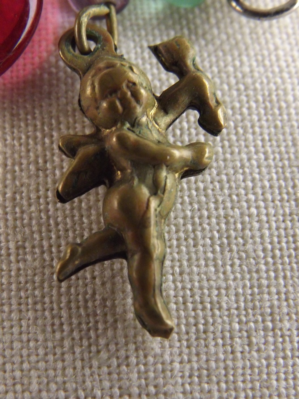 Vintage Coro Stone Earrings, Victorian Style Pendant Earrings, and Sterling Silver Ribbon Pin