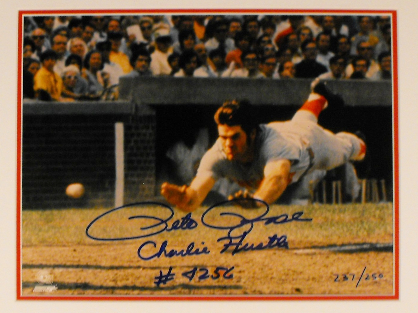 Limited Edition Pete Rose signed photo