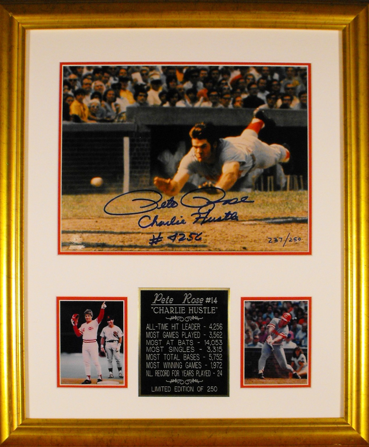 Limited Edition Pete Rose signed photo
