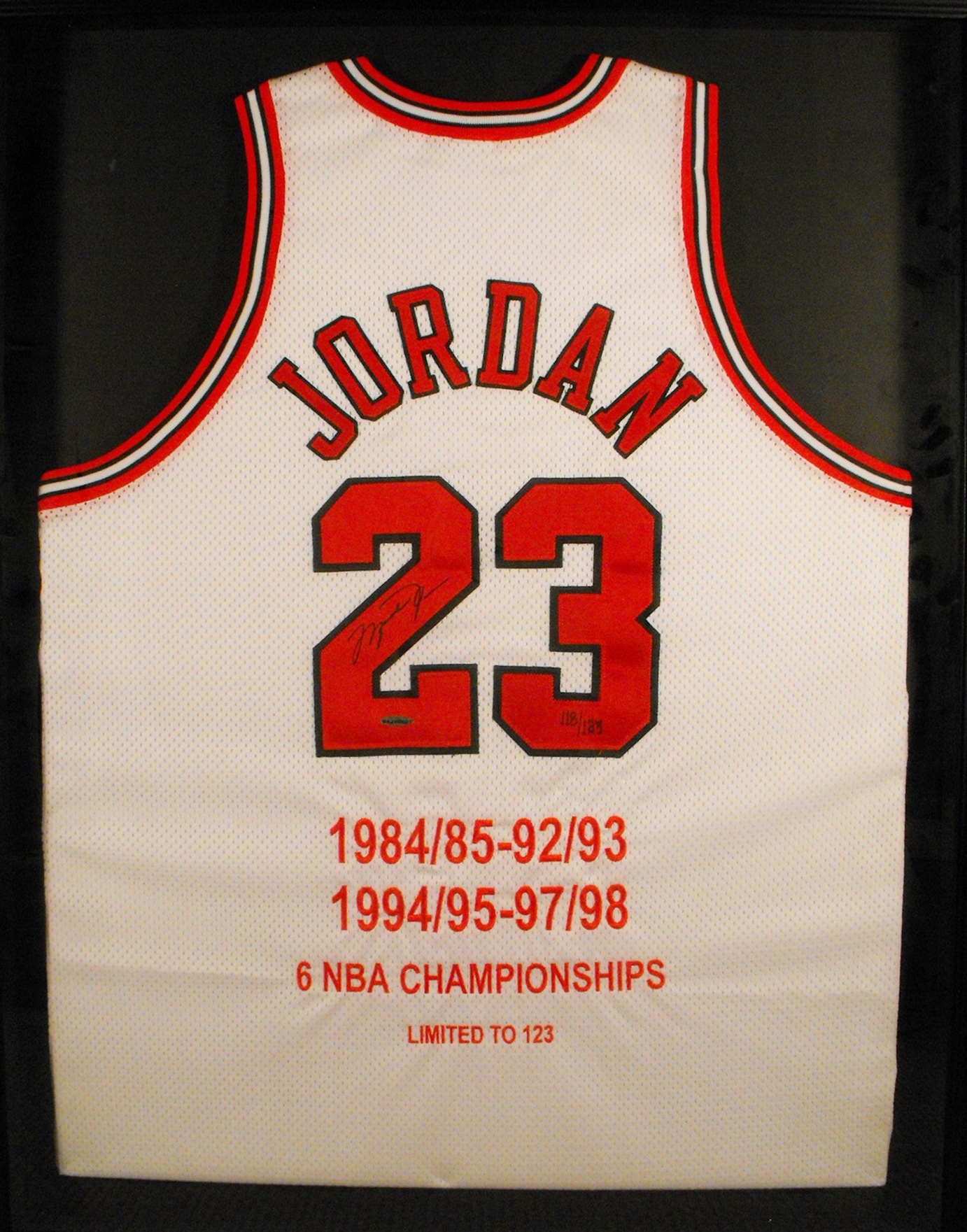 Michael Jordan autographed jersey