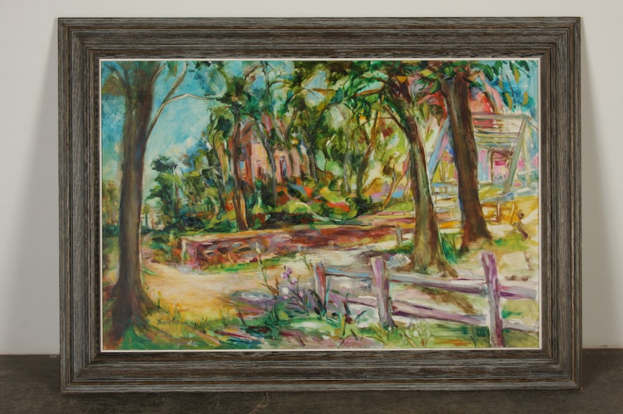 Ethel Lunenfeld Landscape Oil Painting