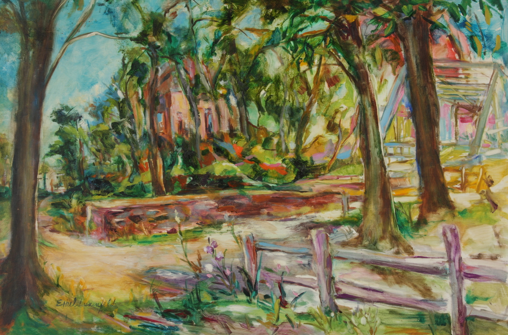 Ethel Lunenfeld Landscape Oil Painting