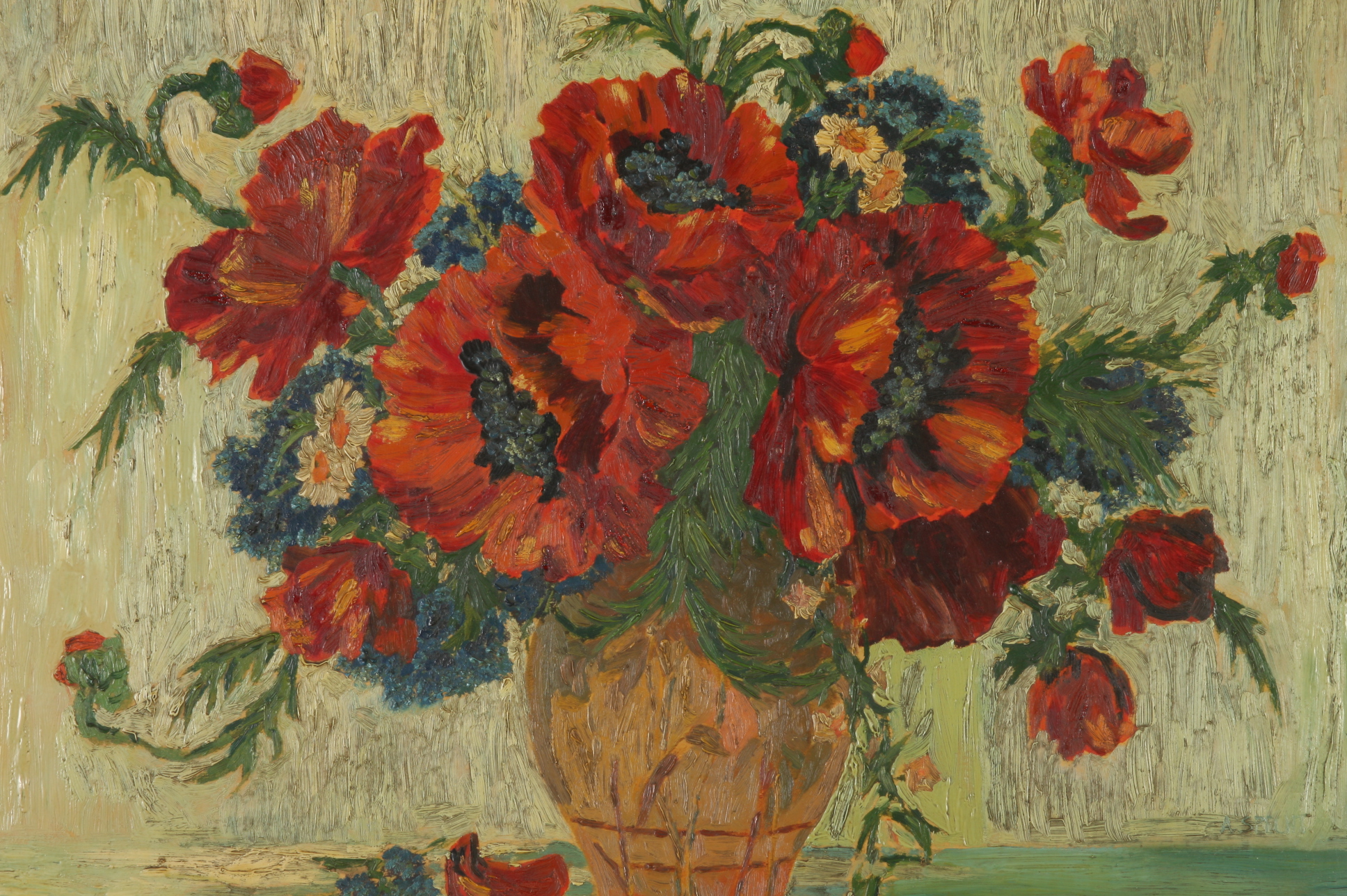 Oil Painting "Poppies" by A. Specht