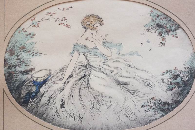 Vintage and antique fashion Art.