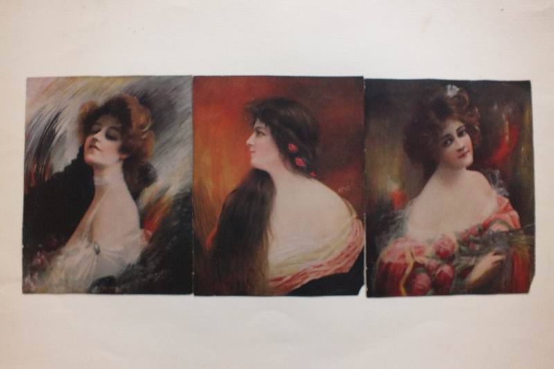 Vintage and antique fashion Art.