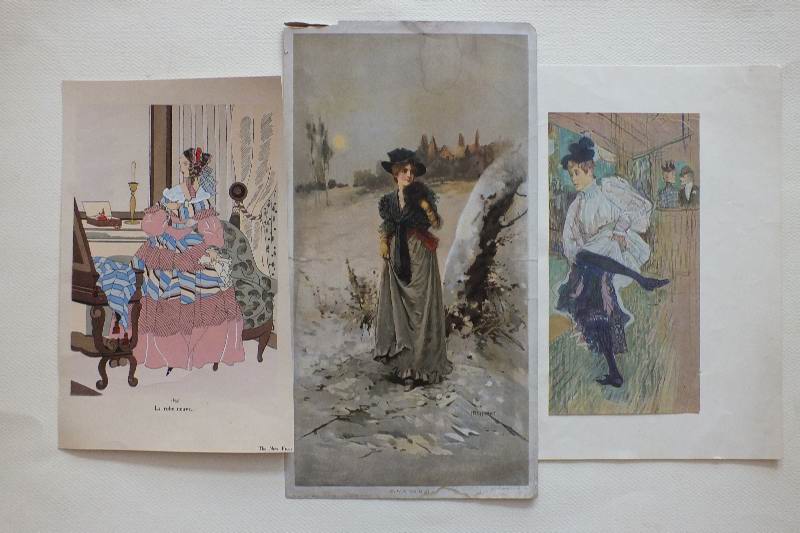 Vintage and antique fashion Art.