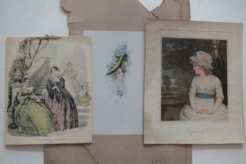 Vintage and antique fashion Art.