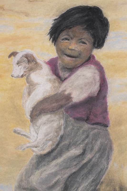 Original pastel drawing 