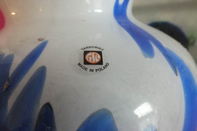 Five very large Art Glass items