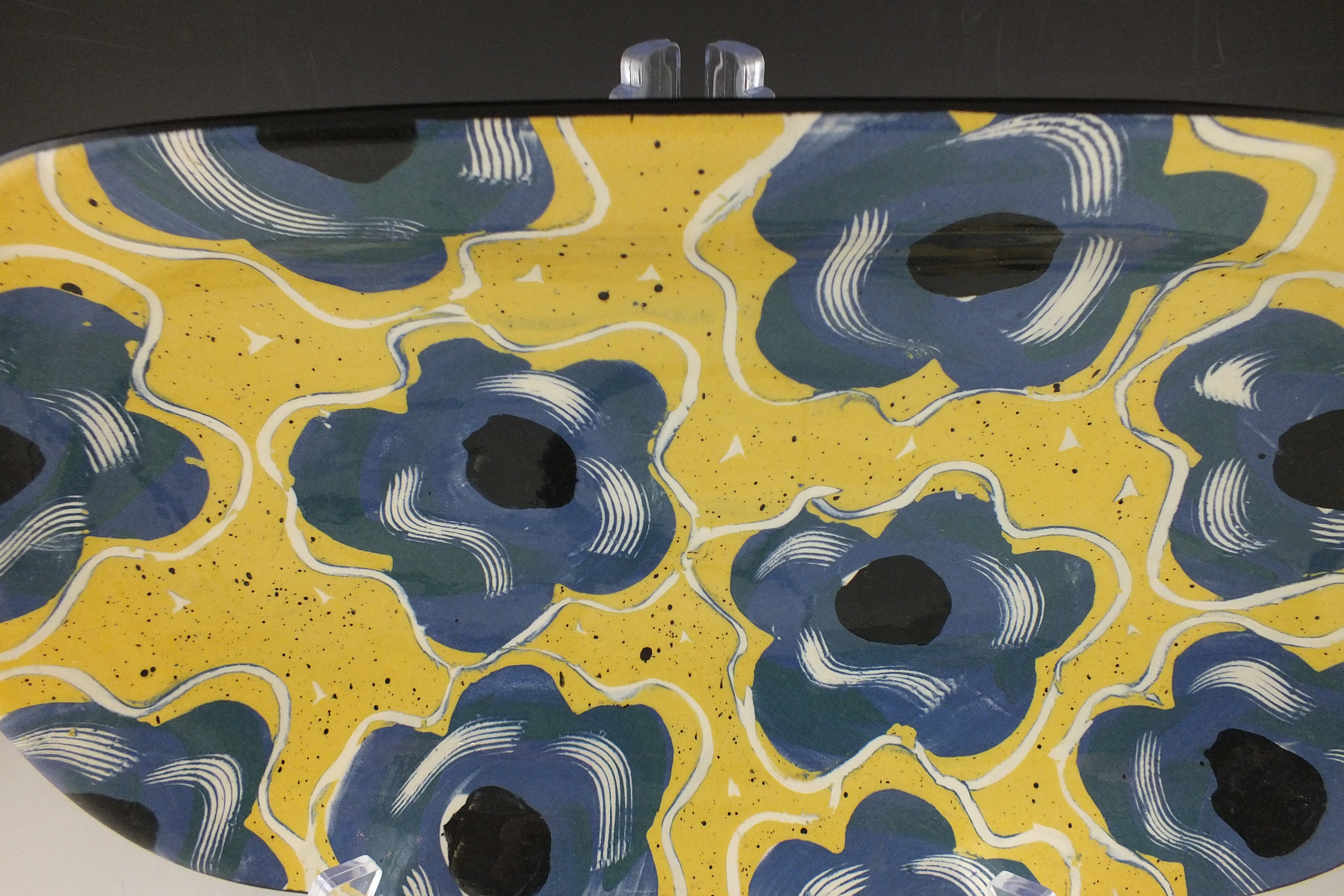 Cera-Mix Studio serving platter designed by Claudia Reese, Austin Texas