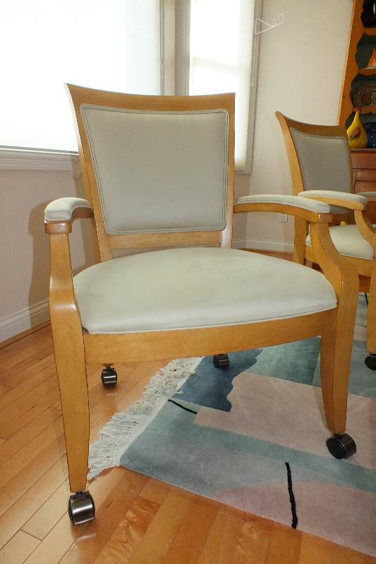 A Contemporary styled table and chair ensemble from Thomasville