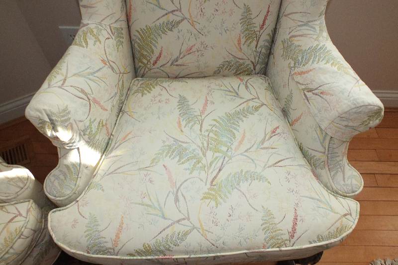 A pair of Traditional Queen Anne style chairs from Key City Wilkesboro NC