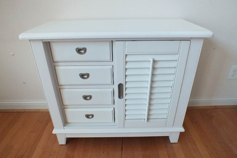 A white painted wood cabinet, Country Cottage in style