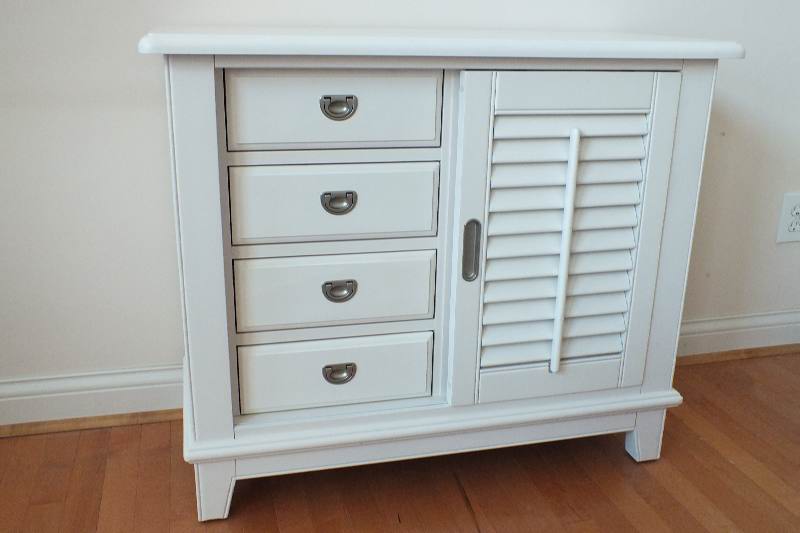 A white painted wood cabinet, Country Cottage in style